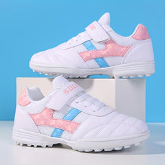 Kids Athletic Soccer Cleats Lightweight Sports Shoes for Boys Girls
