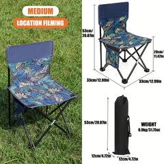 Portable Ultralight Folding Chair Oxford Cloth For Outdoor Garden Beach