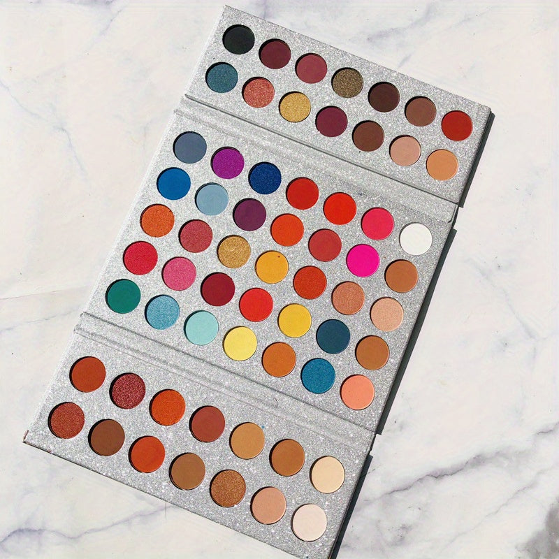 Multicolor Velvet Texture Eyeshadow Palette High Pigment Matte Shimmer Finish