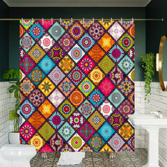 Bohemian Style Shower Curtain 72x72