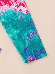 Girls Tie Dye Athletic Workout Leggings High Waist Yoga Pants