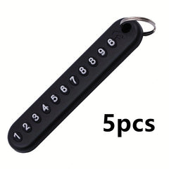 Portable Keychain For Men Anti Lost Number Plate Keychain