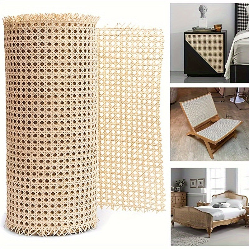 1pc Brown Plastic Anti Vine Sectioning Material 39 100 08cm Rattan Cane Webbing