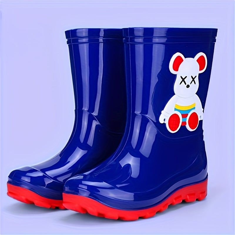 Girl's Chicken Pattern Rain Boots Comfy Waterproof Shoes