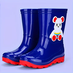 Girl's Chicken Pattern Rain Boots Comfy Waterproof Shoes