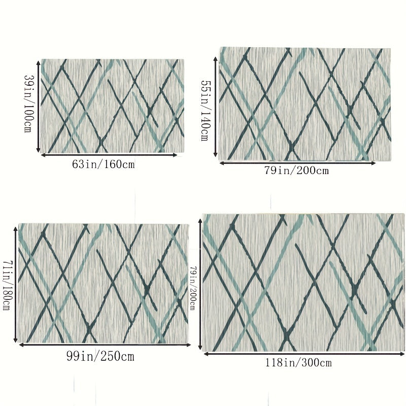 Green Large Carpet Modern Area Rug For Living Room