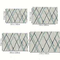 Green Large Carpet Modern Area Rug For Living Room