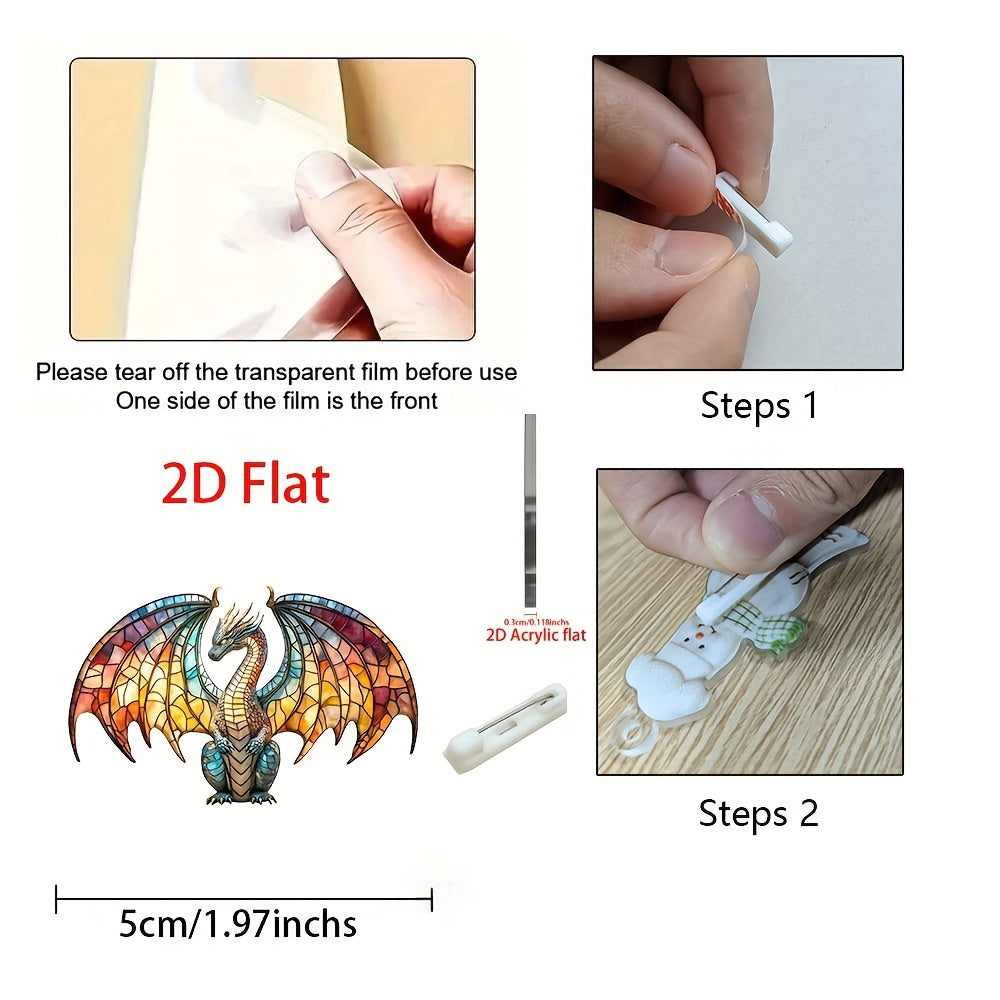 Colorful Dragon Brooch DIY Accessories - Perfect Gift for Mother