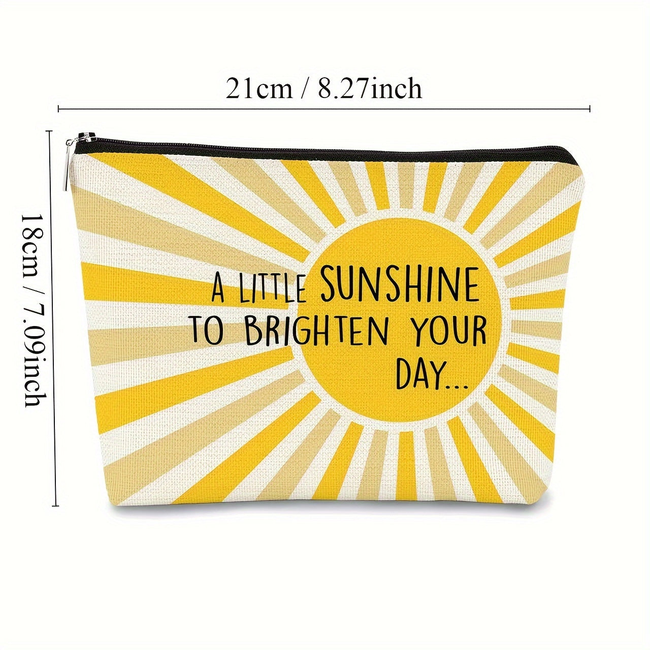 Sunshine Polyester Makeup Bag - Inspirational Gift
