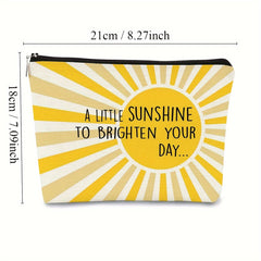Sunshine Polyester Makeup Bag - Inspirational Gift