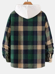 Men's Plaid Long Sleeve Shirt Comfy Shirt For Spring Autumn
