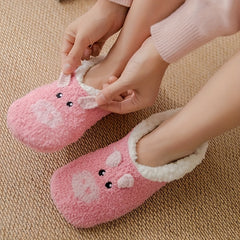 Cute Animal Fuzzy Socks Women's Low Cut Stockings