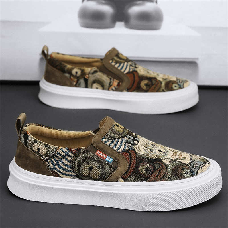 Men's Breathable Slip On Loafer Shoes Lightweight Non slip Shoes