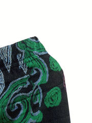 Floral Print Skinny Leggings High Waist Women's Casual Leggings
