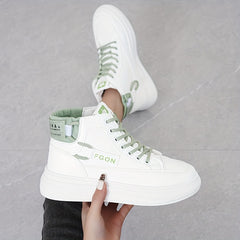 Women's Letter Graphic Skate Shoes Thick Sole Sports Sneakers