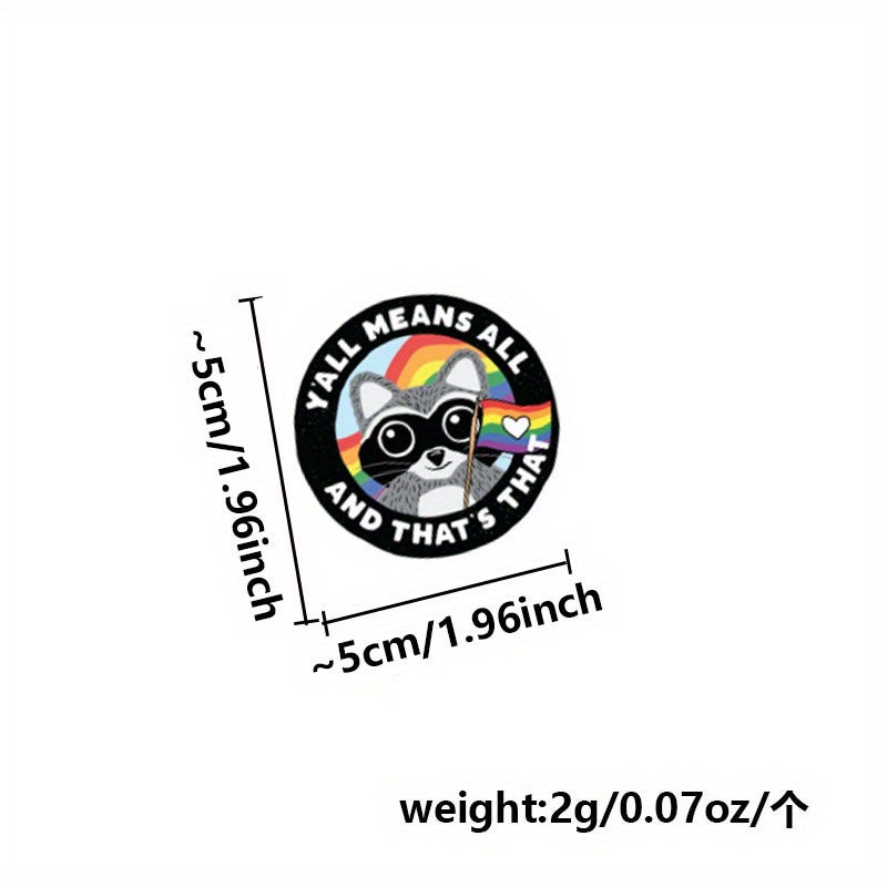 10pcs Y'all Means All Sticker Pride Car Sticker LGBTQA Equality Car Decal