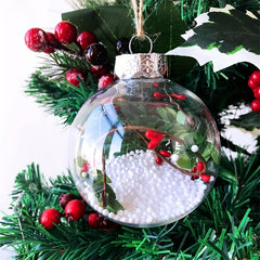 Christmas Ball Ornament Gift Decorations Snowman Shatterproof Hanging Baubles