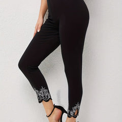 High Waist Cropped Leggings Women's Casual Leggings