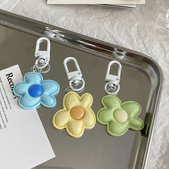 Flower Pendant Keychain Key Ring Bag Purse Charm Decoration