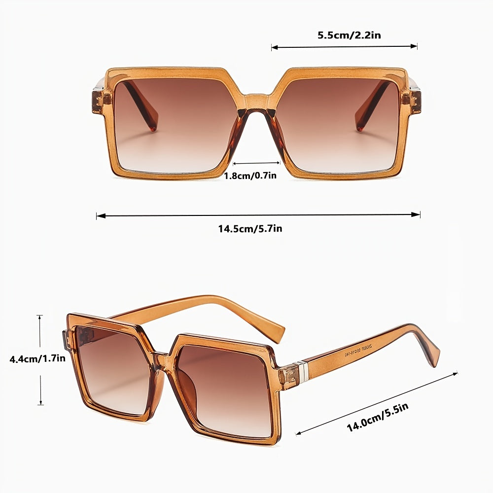 Square Oversized Sunglasses Stylish Classic Sunshade Driving Eyewear
