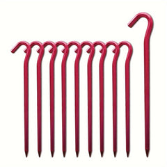 10pcs Aluminum Alloy Tent Nails Canopy Pegs Heavy Duty Outdoor Camping Stakes