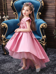 High Low Trail Princess Dress for Girls