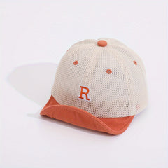 Embroidery Mesh Baseball Cap Sun Protection Hat For Outdoor Activities