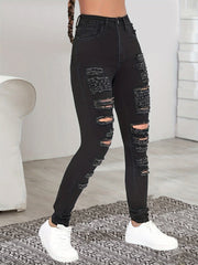Women's Ripped Skinny Y2K Jeans