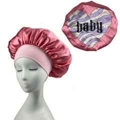 Y2K Satin Bonnet Women Sleeping Nightcap Headwear Lightweight Hair Bonnet