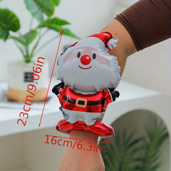 4pcs Cartoon Christmas Wrist Balloons Kids Birthday Gift Inflatable Bracelet