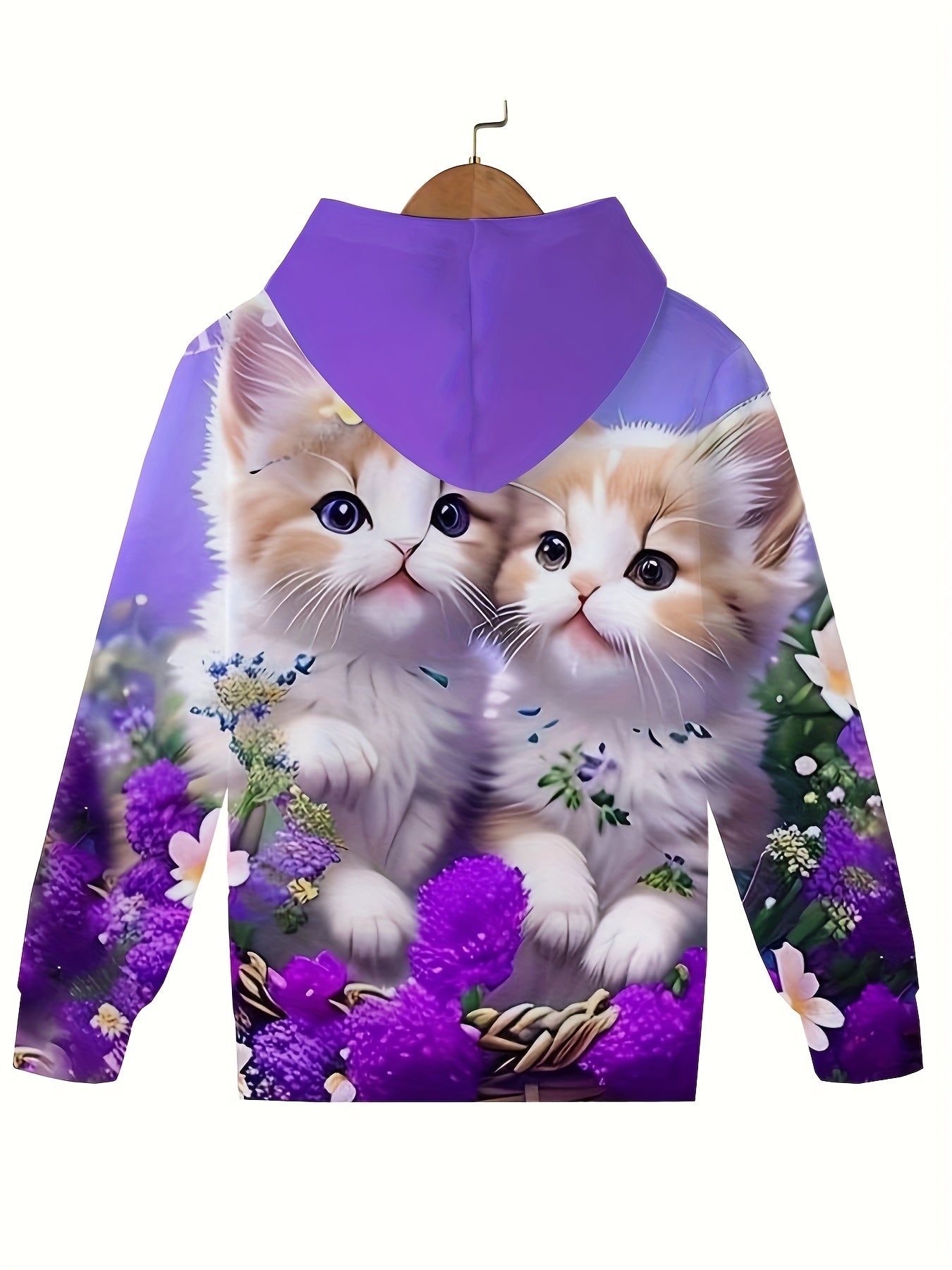 Animal Graphic Hooded Sweatshirt for Kids