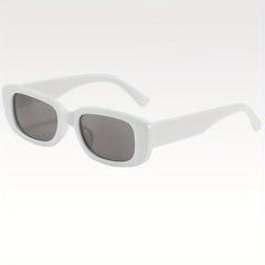 Square Sunglasses Men Women Wide Temple Glasses UV Blocking