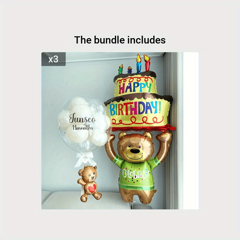 Birthday Cake Balloon Birthday Party Decoration Room Beach Party Supplies