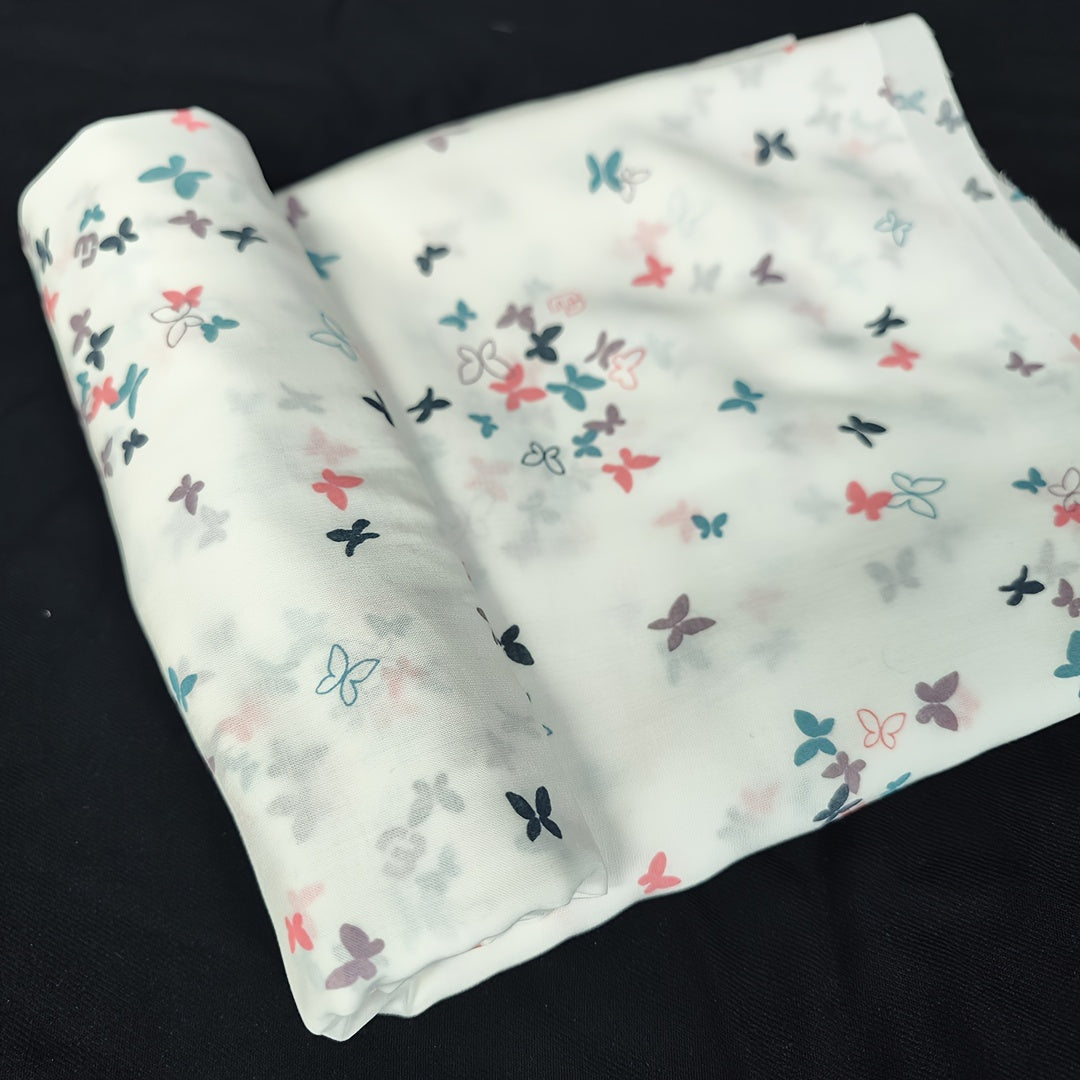 1pc Faux Cotton Fabric DIY Cloth Pants Dress Fabric DIY Quilt Covering Fabric