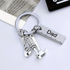 DAD Stainless Steel Keychain Wrench Screwdriver Accessories Gift