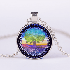 Tree Of Life Round Pendant Necklace for Kids