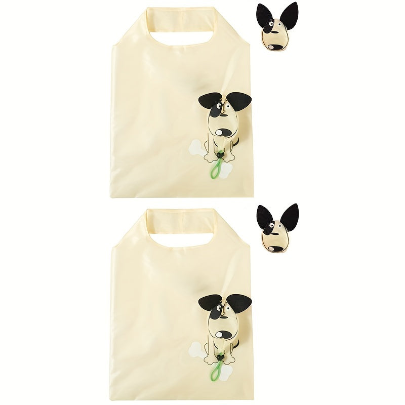 5pcs Reusable Grocery Bags Foldable Tote Bag Nylon Shopping Large Capacity