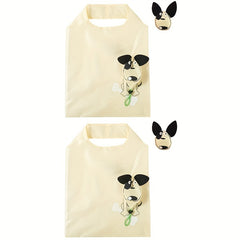 5pcs Reusable Grocery Bags Foldable Tote Bag Nylon Shopping Large Capacity