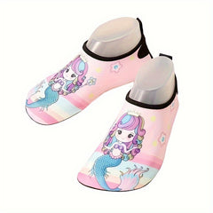 Girl's Cartoon Water Socks Quick Dry Non Slip Shoes