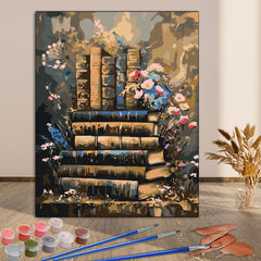 Adults DIY Paint by Numbers Kit 40 64x50 Canvas 14 Non Toxic Bottles