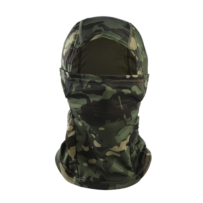 Camo Balaclava Hooded Face Mask in Khaki/CP