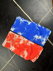 2pcs Tie Dye Hip Lifting Yoga Shorts for Women