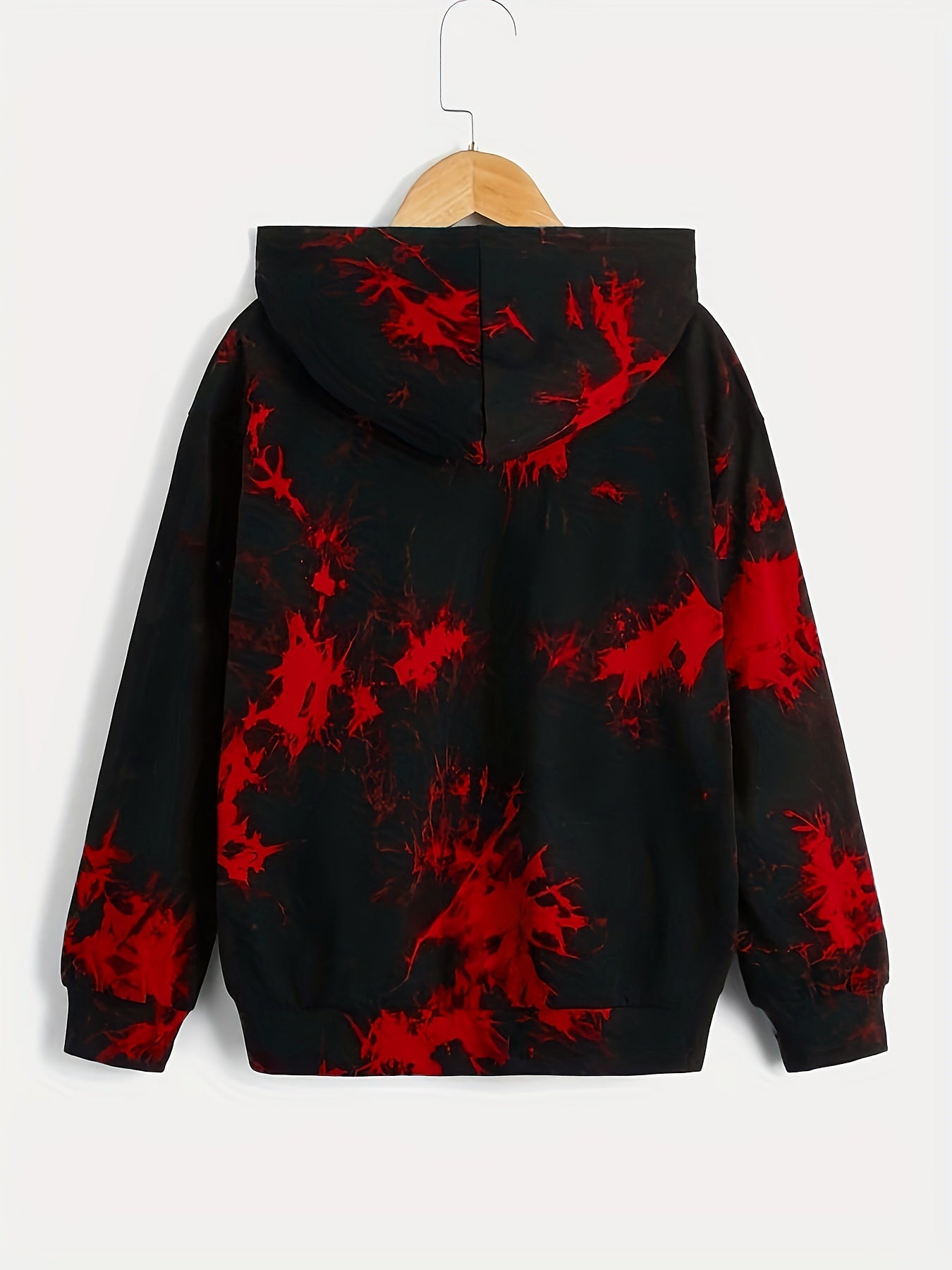 Boys Smudge Print Hoodie Pullover Top Sweatshirt