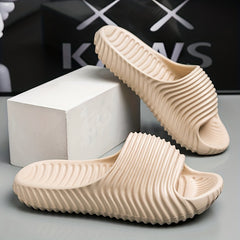 Men's Lightweight Non Slip Open Toe Quick Drying Slides