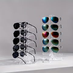 Clear Glasses Display Rack Eyeglasses Sunglasses Storage Stand Holder