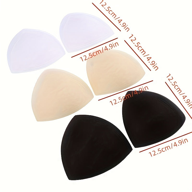 Triangle Bra Insert Pads Anti-Convex Sponge Chest Enhancer Women's Lingerie