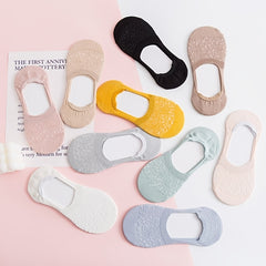 10 Pairs Semi Sheer Lace No Show Low Cut Ankle Socks Women's Stockings