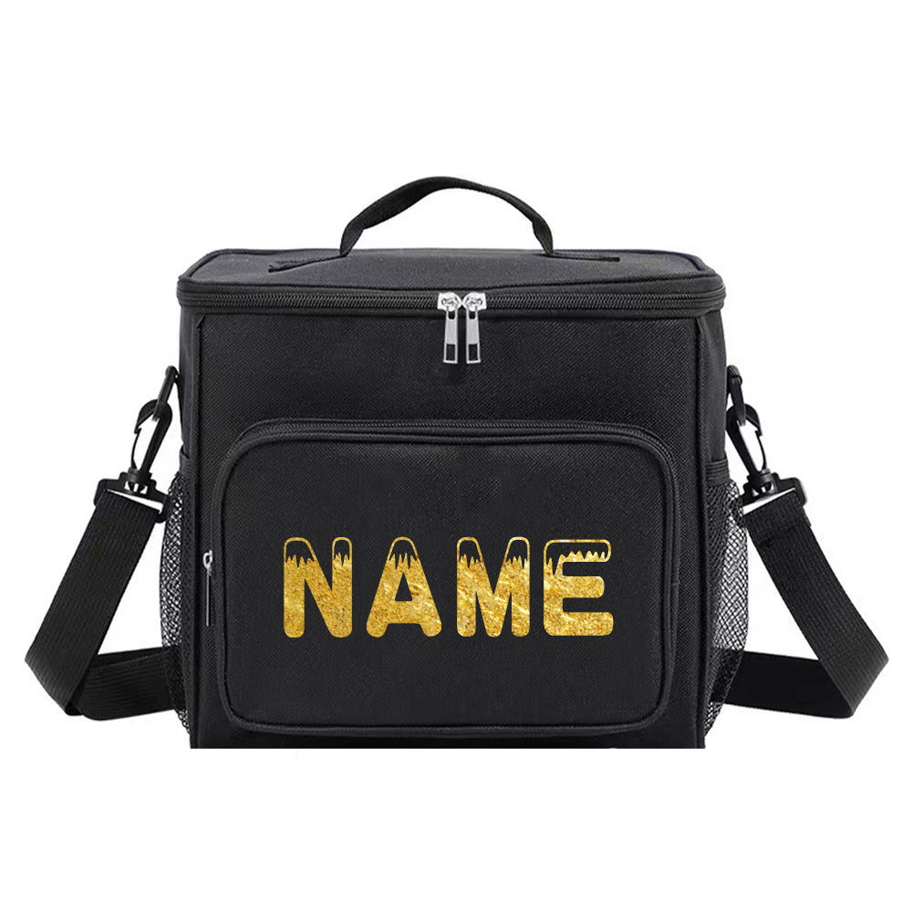 Customizable Thermal Cooler Tote Bag Canvas Insulated Lunch Bag