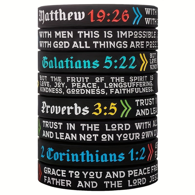 Christian Bible Silicone Bracelet for Praying