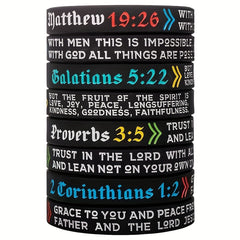 Christian Bible Silicone Bracelet for Praying